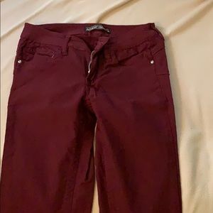 maroon super skinny
